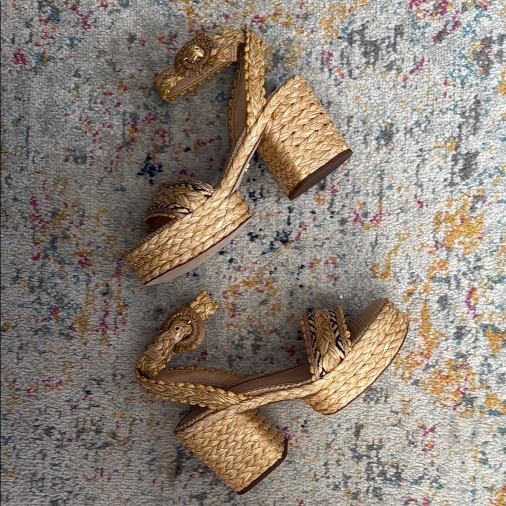 Sam Edelman Tan Espadrilles with Braided Detail